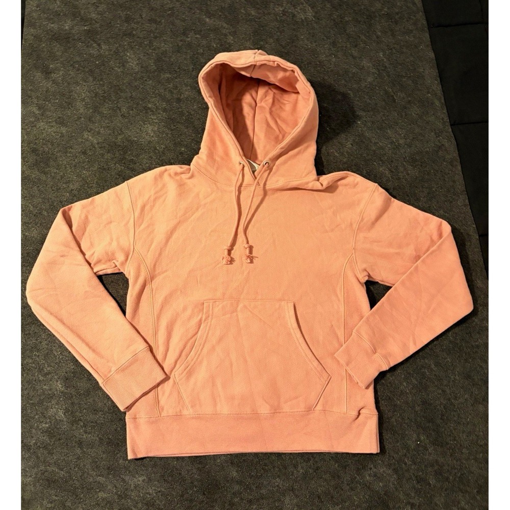 Champion Reverse Weave Pink Fleece Hoodie Drawstring Pockets